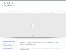 Tablet Screenshot of dohr-encheres.com